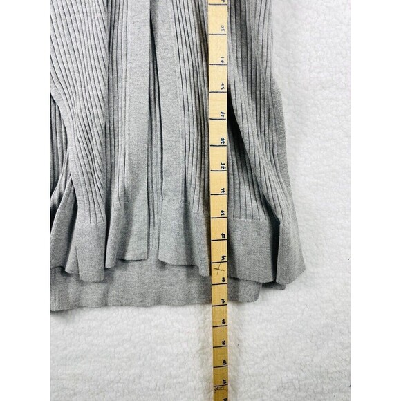 Anthropologie Meadow Rue Cali Cardigan Women’s Size S Gray Ribbed Button Duster - Picture 5 of 8